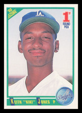 1990 Score #676 Keith Kiki Jones Rookie – Los Angeles Dodgers MLB Card
