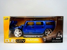 DUB CITY 1/24 Diecast Mini Car 2003 Hummer H2 Blue