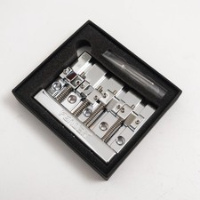 Metal Fixed 4 String Bass Bridge 19mm String Spacing Bottom Through