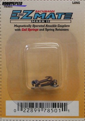 BACHMANN N SCALE EZ MATE MAGNETICALLY OPERATED LONG KNUCKLE COUPLERS BAC78501
