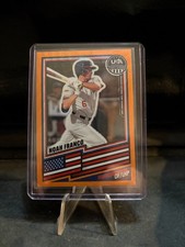 Noah Franco 2025 Stars & Stripes Orange Disco Prizm /75