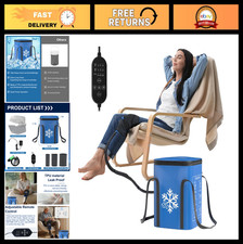 Knee Ice Therapy Machine, 19QT Cold Pack with Auto Timer, Adjustable Flow, Leak-