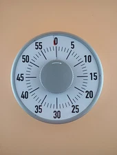 60 Minute Visual Timer, Ticks And Ding when Time Is Up