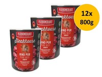 Fleischeslust Steakhouse Rind Pur | 12X 800G Hundefutter Sparpack