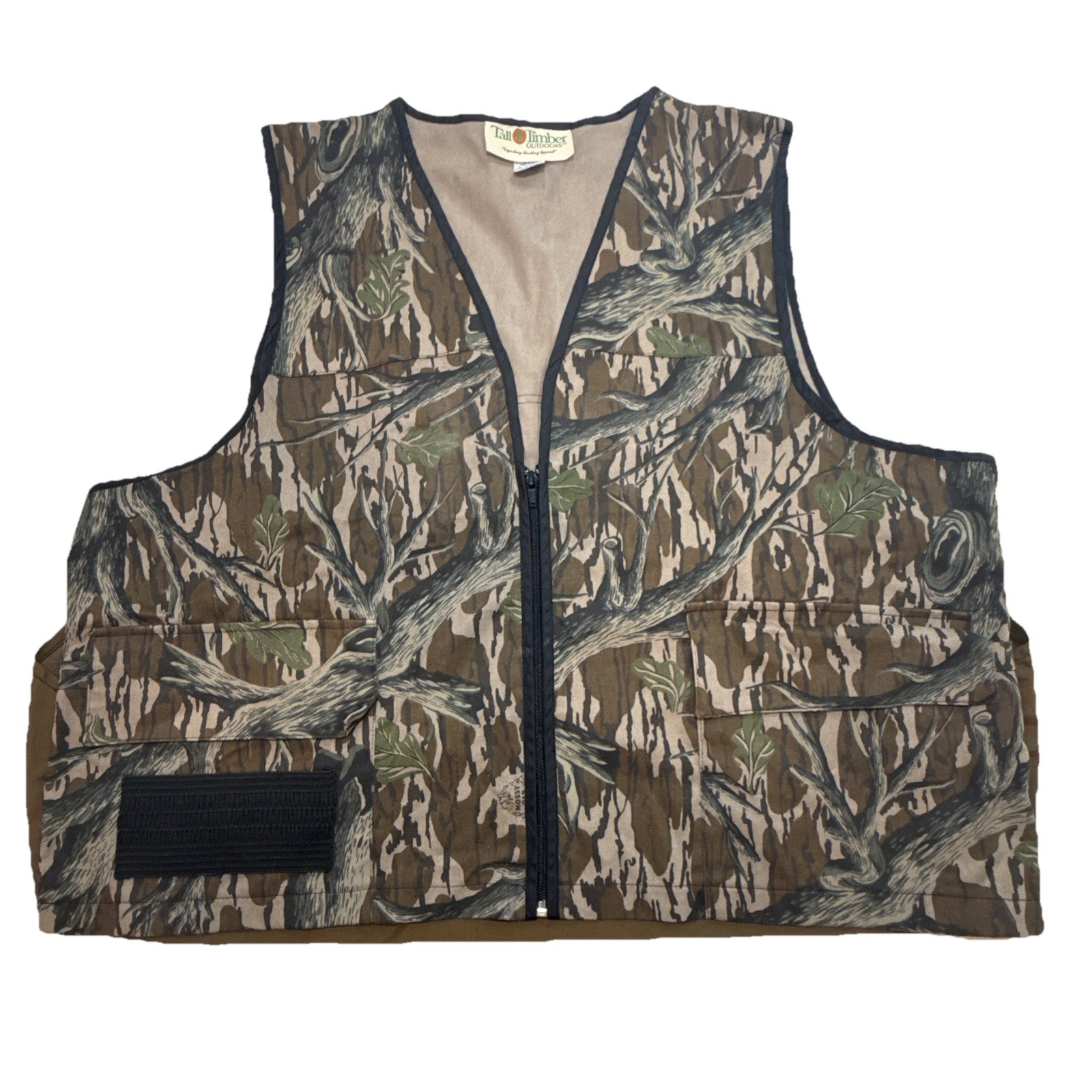 Tall Timber Outdoors Vest Camo Hunting Zip Front Utility XL