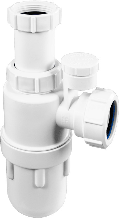 McAlpine C10AV-SV 75mm Anti-Syphon Adjust Inlet Bottle Trap w/ Non-Return Valve