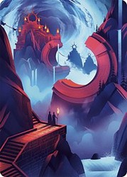 Mountain Art Card #45 - The Lost Caverns of Ixalan - Gold Stamped