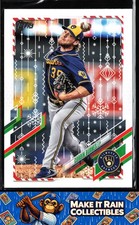Corbin Burnes 2021 Topps Holiday #HW26 Milwaukee Brewers Baseball