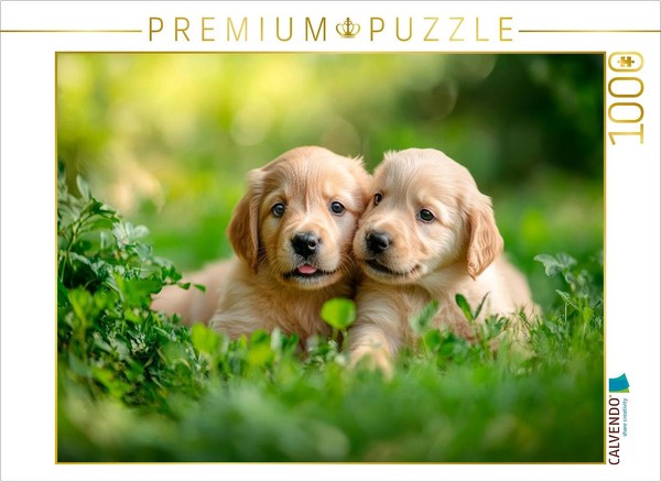 Calvendo Puzzle Golden Retriever Lovers | 1000 Pieces, Finished Size 25.2 × 18.9-image