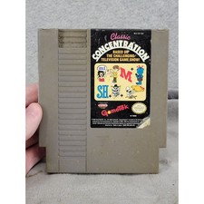 Classic Concentration Nintendo NES GameTek 1990 Puzzle Game Show NES-C8-USA NTSC