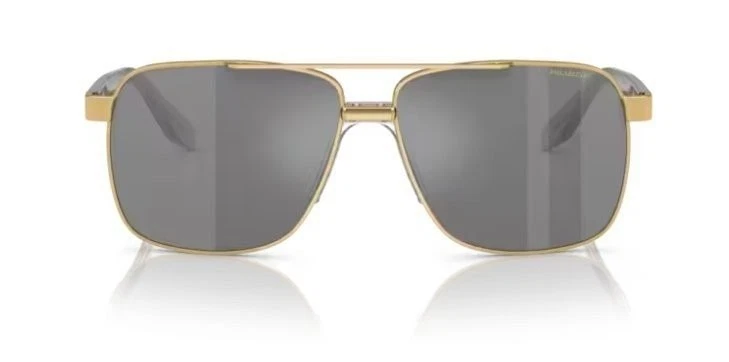 Gafas de sol Versace VE2174 1002Z3 marco dorado/espejo plateado gafas de sol polarizadas Foto 3 de 4