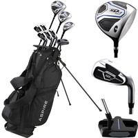 Aspire Complete Golf Club Set Mens Full Package Driver Irons Putter Stand Bag