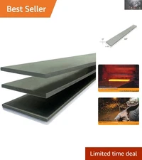 3 Pcs Cold Rolled 1095 Steel Flat Stock - Ideal for Knife Makers & DIY Tools