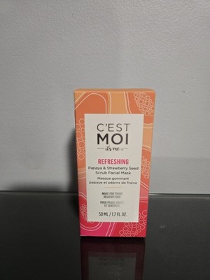 C'est Moi Facial Mask 1.7 fl oz Papaya & Strawberry Skincare Beauty Face New