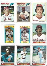 Boston Red Sox 26 card 1977-1979 lot-all different