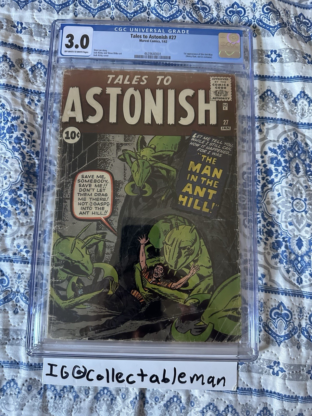 Tales to Astonish #27 CGC 3.0 Marvel 1962 1st Ant-Man! Avengers