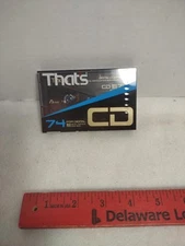 THAT'S CD-MH 74 Metal Particle High Bias Type II Cassette Tape SEALED