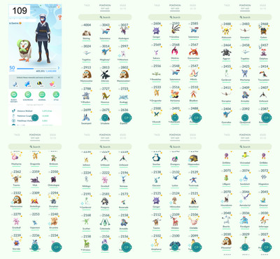 Pokémon Acc Go - Lvl 50 - 17 Shiny - 24 Legendary - 2016 Legacy