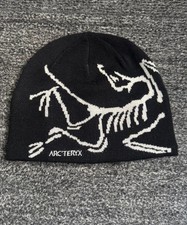 Unisex Winter Hat - black Wool - Arc  teryx Bird Head Toque Beanie Orca - NWT