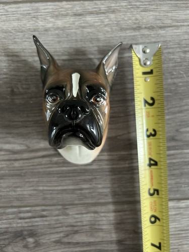 Ancienne figurine murale sculpture chien made in Japan boxer  - Photo 3/6