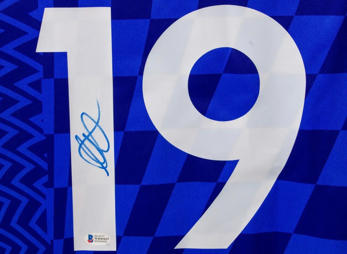 Mason Mount Signed Chelsea FC Home Soccer Jersey #19 with Beckett