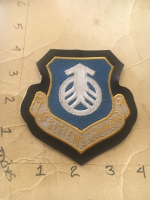 USAF Air Force Systems Command Squadron patch with leather trim 6/27/25