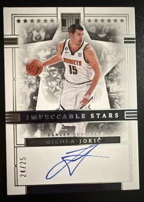 2022-23 Panini Impeccable - Impeccable Stars Signatures Nikola Jokić /25 (AU)