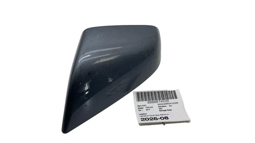 ⭕12-20 Model S Front  Exterior Door Mirror Skull Cap Left Gray PMTG 1010102-00-A