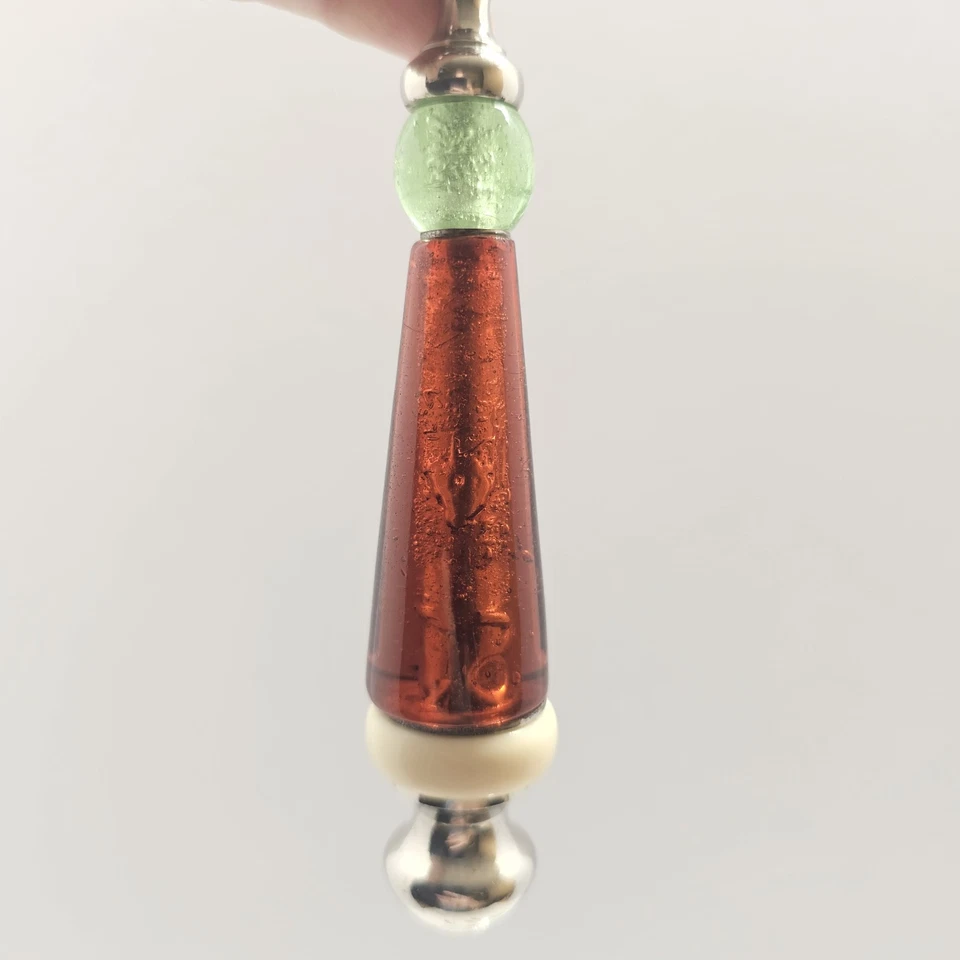 LENOX Stainless Steel Holiday Gatherings Serving Set -Jeweled Glass Handle 4 Pcs - Image 4 of 4