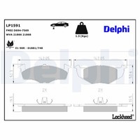 Bremsbelagsatz Scheibenbremse Delphi LP1591 FüR Cordoba Ibiza Seat Polo VW Golf