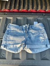 Denizen from Levi's Low-Rise Shortie Cuffed Denim Shorts Light Wash