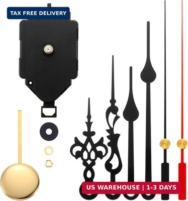 Quartz Pendulum Clock Movement Mechanism DIY Repair Parts Replacement with 2 Pai