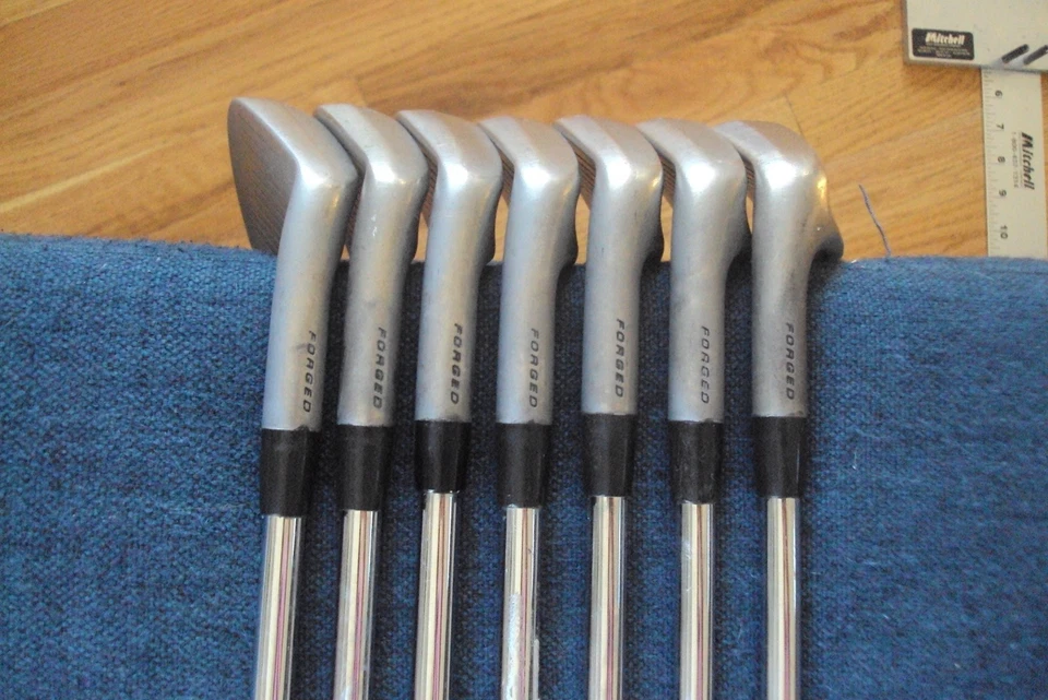 Lefty Srixon Z565 forged irons 4-PW KBS 120 stiff steel -1" raw finish - Image 3 of 4
