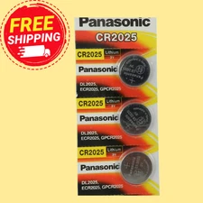 PANASONIC CR2025 Lithium 3V Watch Battery (Exp 12/2033)  3Pcs