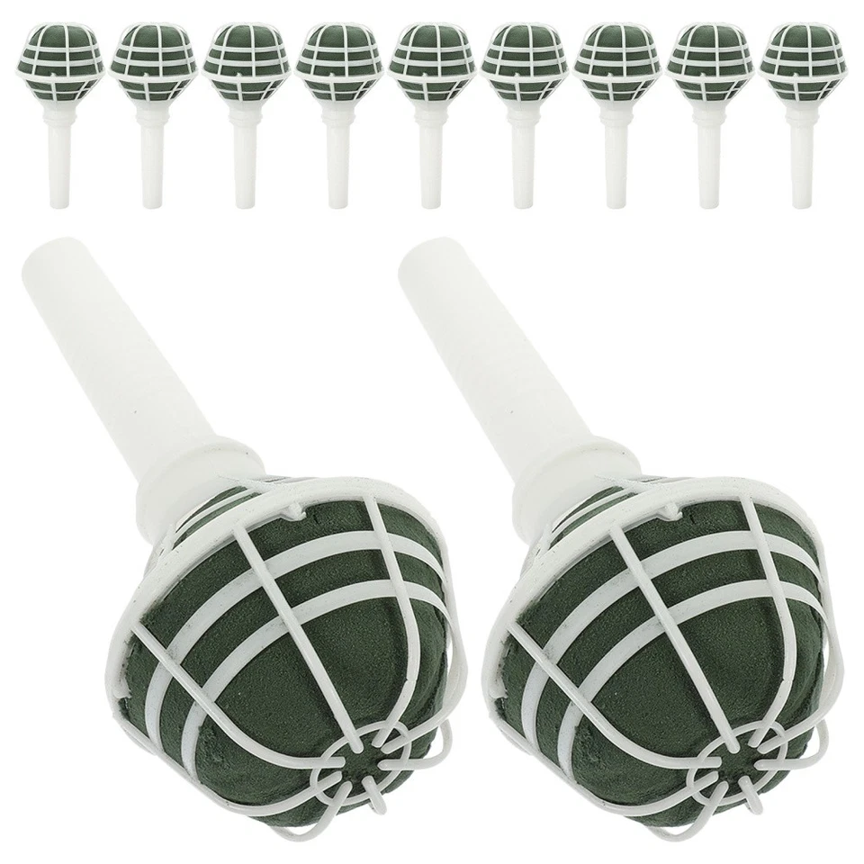 18 Piezas Soporte Floral Ramo Boda Flor Nupcial Mango para Novia Foto 2 de 4