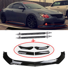 Front Bumper Lip Splitter Spoiler Gloss Black For Nissan Altima 2008-20 Body Kit