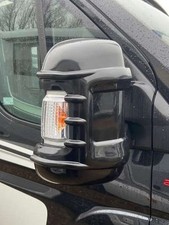 Milenco Mirror Protectors Black Long Arm Fiat Peugeot Citroen Ducato Boxer 4657