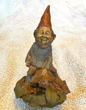 Vintage Tom Clark Fantasy Gnome riding on a Turtle COA #68 