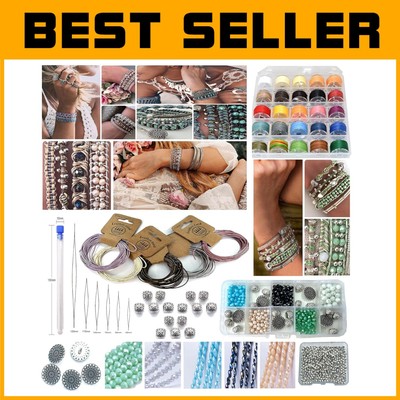 Metallic Leather Boho DIY Bracelet Kit with Video Tutorial