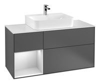 Villeroy & Boch Finion Waschbeckenunterschrank FüR Becken Mittig Regal Links...
