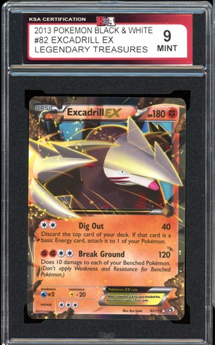 2013 Pokemon Legendary Treasures #82 Excadrill EX KSA 9 Mint