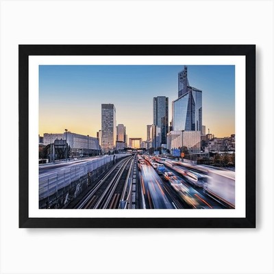 Rush Hour Kunstdruck gerahmt Wandbild Poster Leinwanddruck Bild