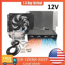 12v Air Conditioner Underdash Electric Ac Kit Universal Compressor Cool Heat Car