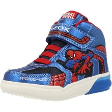 Geox J Grayjay C Kids Sneaker with Lights Navy
