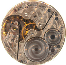 1910 ELGIN POCKET WATCH MOVEMENT 14875964 GRADE: 290 16s 7j SJ2 