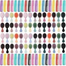 Gerrii 112 Pcs Mini Wet Hair Brush Hair Combs Set 56 Small Pocket Travel Deta...