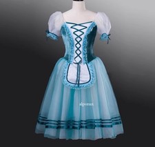 Adult Professional Long Ballet Dress Romantic Tutu Dance Performance Costumes