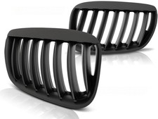 Passend für BMW X5 E53 04-06 matt schwarz Sport Kühlergrill Front