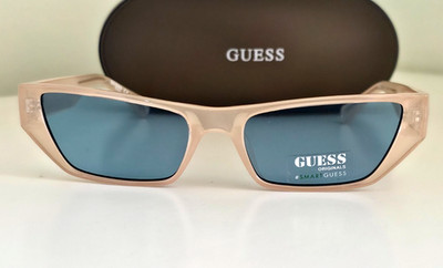 GUESS GU8232/S Damen Sonnenbrille Rosa Blau Neu Etui 56-17-145