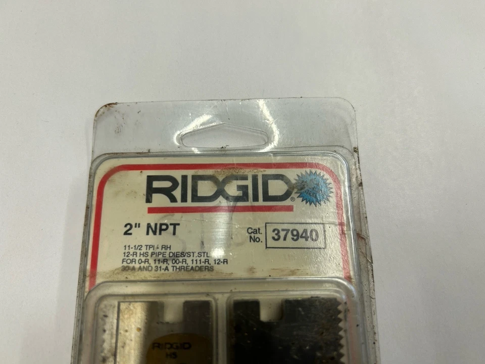 Ridgid 37940, 12-R HS Pipe Dies 2”, 11-1/2TPI-RH SS 0-R, 11-R, 00-R, 111-R,30-31 - Image 2 of 2